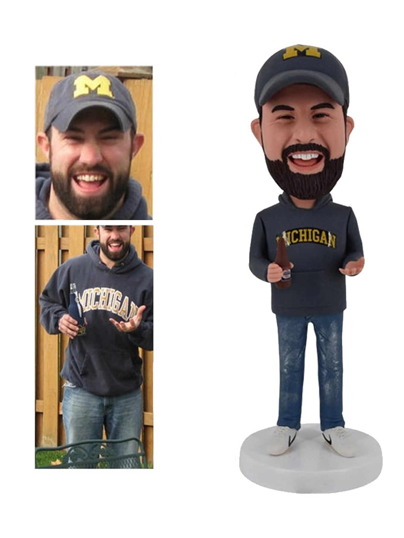 Custom Bobblehead Dolls - Hand-Carved Figurines for Birthdays/Anniversaries